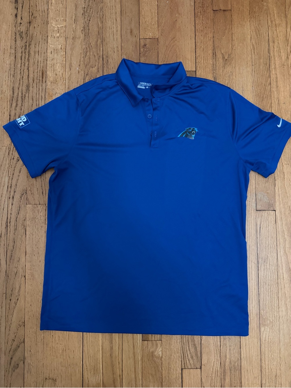 Nike Dri-Fit Men’s Royal Blue Carolina Panthers Polo Shirt - Size XL